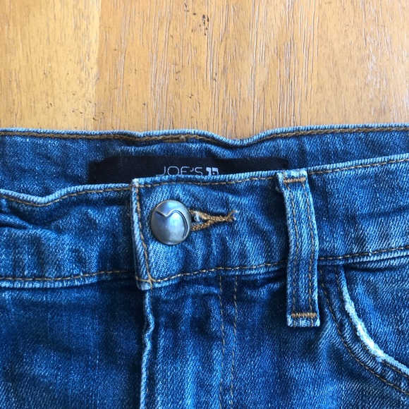 Y2K Joe's Jeans Denim Mini Skirt Distressed Frayed Hem Size 25 2000's Jean Skirt - Picture 10 of 10